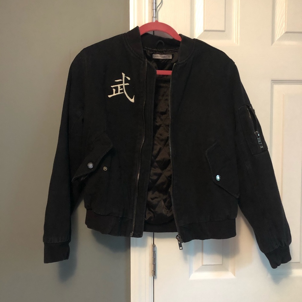 Carmar Black Denim Jacket